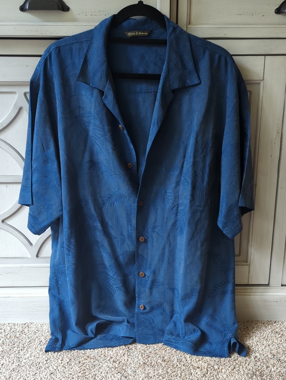 Tommy Bahama Deep Blue Short Sleeve Camp Shirt